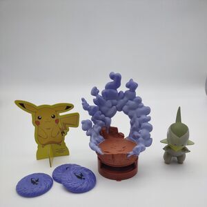 JAKKS Pacific Pokemon AXEW Attack Figure 2011 Nintendo Dragon Base Playset